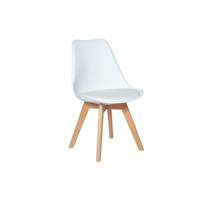 Kit Mesa Jantar Eiffel 90cm Branca 3 Cadeiras Leda Branca