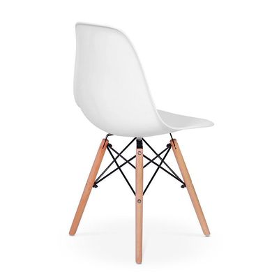 Kit Mesa Eiffel 90cm Branca 4 Cadeiras Charles Eames Branca