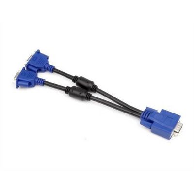 Cabo Adaptador 1 Vga Macho X 2 Vga Fêmea 10Cm
