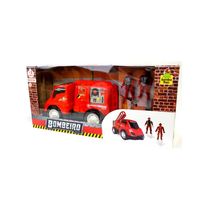 Caminhao Base Móvel Bombeiro com 2 Bombeiros - Samba Toys