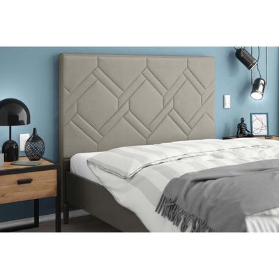 Cabeceira Cama Box Estofada Queen Queen Lima Plus Camurca - Simbal