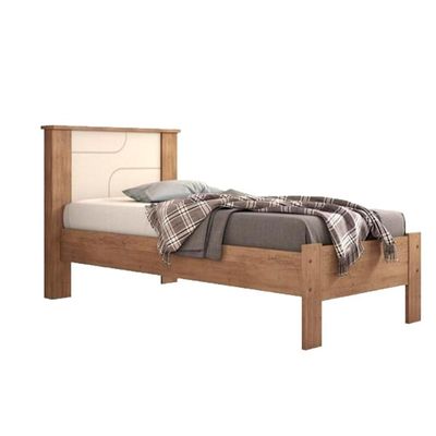 Cama Solteiro Pérola Cacau - Conquista