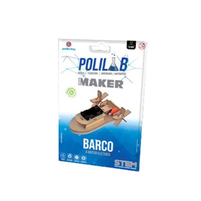 Brinquedo Barco Motor Elétrico Polilab Maker - Polibrinq