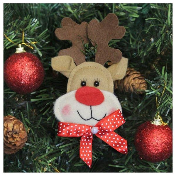 Enfeite Pendente Para árvore De Natal Rena 13cm 12 Unidades