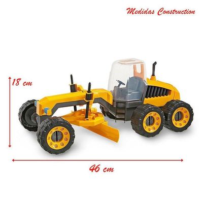 Brinquedo Trator Articulável Motoniveladora Construction Machine 115 Plainer