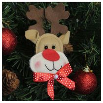 Enfeite Pendente Para árvore De Natal Rena 13cm 18 Unidades