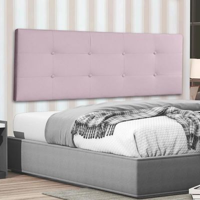 Cabeceira Painel Casal 1,40m Berlim Suede Rosa Bebê Dal Poz Estofados