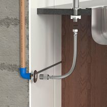 Engate Flexível De Aço Inoxidável Blukit Com 40cm Cromado