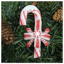 Enfeite Pendente Para árvore De Natal Doce Bengala 12cm