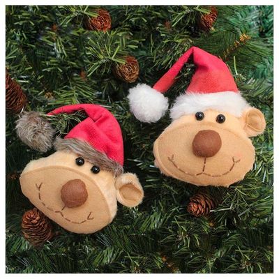 Enfeite Pendente Para árvore De Natal Ursinho 15cm 4 Unidades