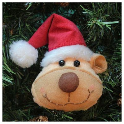 Enfeite Pendente Para árvore De Natal Ursinho 15cm 4 Unidades