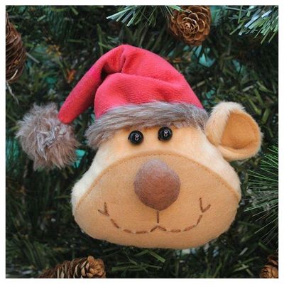 Enfeite Pendente Para árvore De Natal Ursinho 15cm 8 Unidades