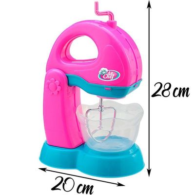 Brinquedo Mini Batedeira Manivela Móvel Coleção Le Chef