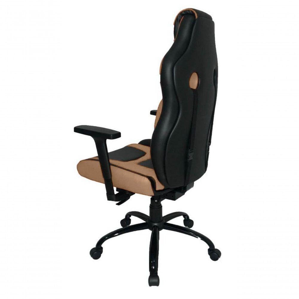 Cadeira Gamer Com Almofada Linha Gamer Racing Marrom