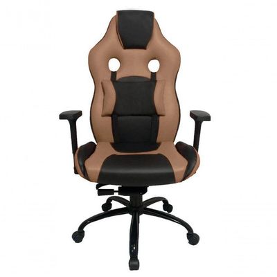 Cadeira Gamer Com Almofada Linha Gamer Racing Marrom