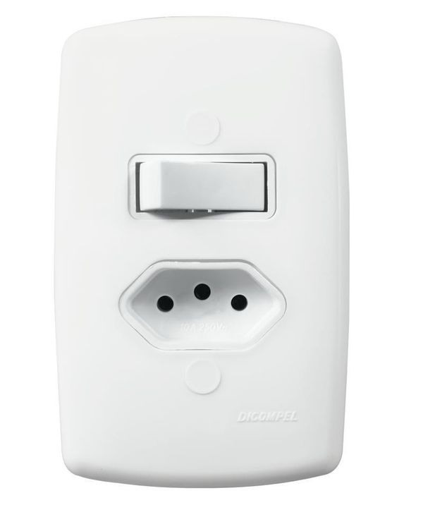 Interruptor + Tomada 10A