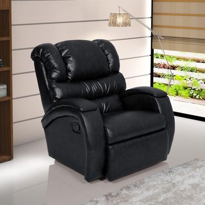 Poltrona Do Papai Reclinável Giratória Balanço Zero Wall Biorne F05 Corano Preto B - Lyam Decor