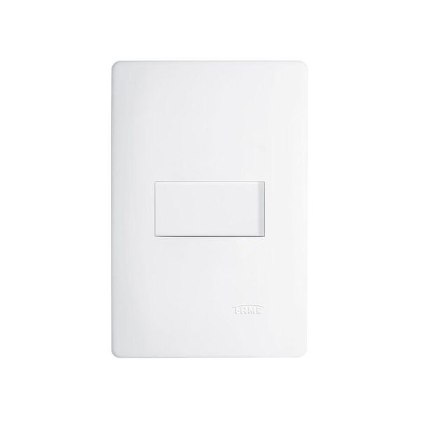 Interruptor Simples Fame Habitat Com Placa 4x2 Branco