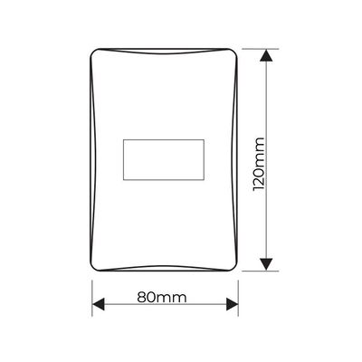 Interruptor Simples Fame Habitat Com Placa 4x2 Branco