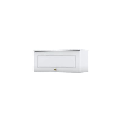 Armário Aéreo 01 Porta Basculante 80 Cm Amy Branco Hp Casa 812 Branco Hp