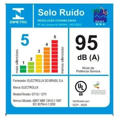 Aspirador De Pó E Água Gt12i Inox 12 Litros Electrolux 110v.
