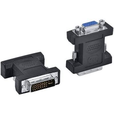 Adaptador Conversor Dvi I Macho  Vga Fêmea 15 Pinos Preto