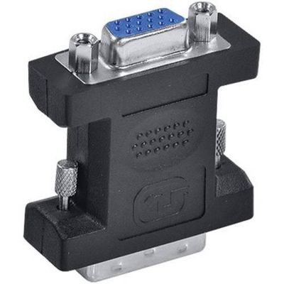 Adaptador Conversor Dvi I Macho  Vga Fêmea 15 Pinos Preto