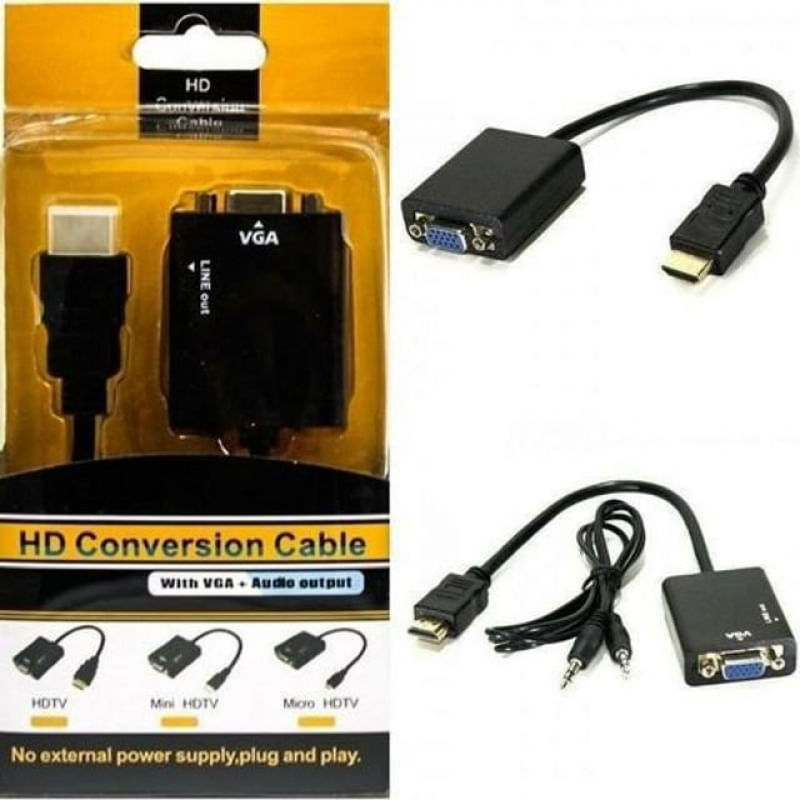 Adaptador Conversor Vga-Hdmi