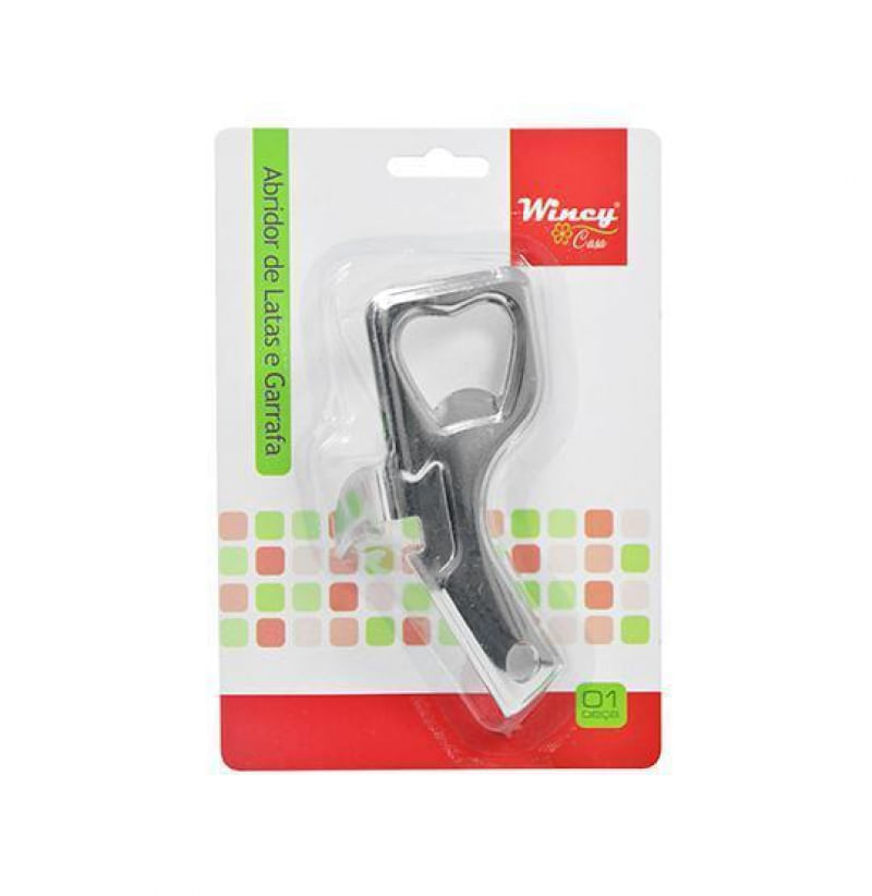 Abridor De Lata E Garrafa De Metal 9Cm