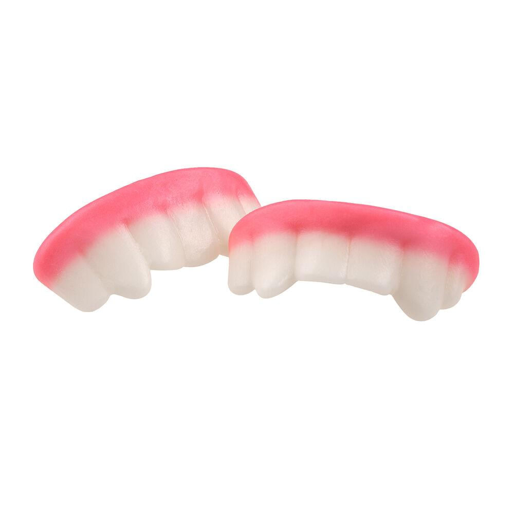 Balas Fini gelatinas Dentaduras Morango e Franboesa 500G