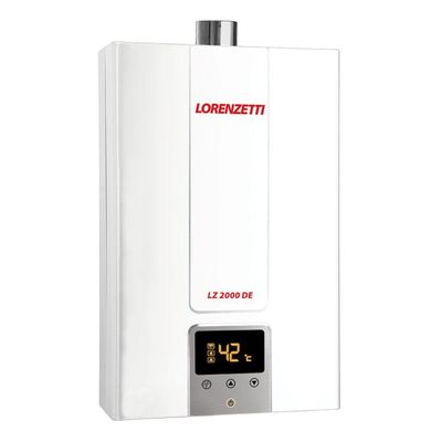 Aquecedor De água A Gás Lz 2000de Digital Lorenzetti Gn (gás Natural)