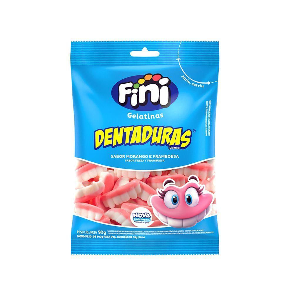 Bala De Gelatina Dentaduras 90g - Fini
