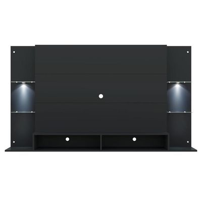 Painel Tv 60'' com 2 Leds e Prateleiras de Vidro Vegas