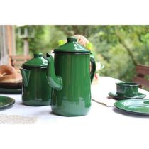 Açucareiro Esmaltado Verde 380 Ml Ewel
