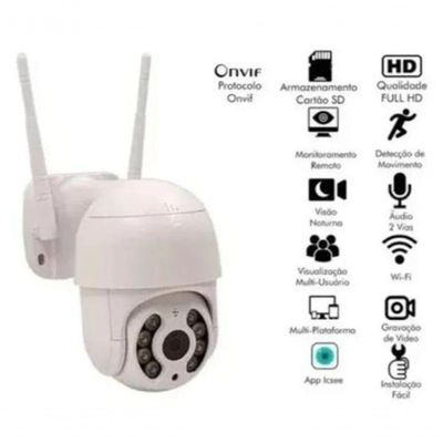 Camera Segurança Smart Ip Wifi Icsee Mini Dome Full Hd