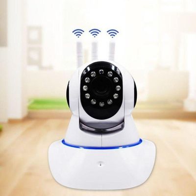 Camera Robo 3 Antenas Ip Wifi 360 1080P