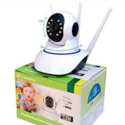 Câmera Ip Wifi 36 Graus 3 Antenas Segurança