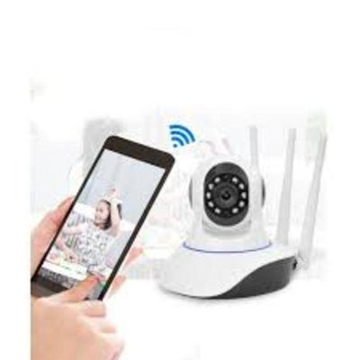 Câmera Ip Wifi 36 Graus 3 Antenas Segurança