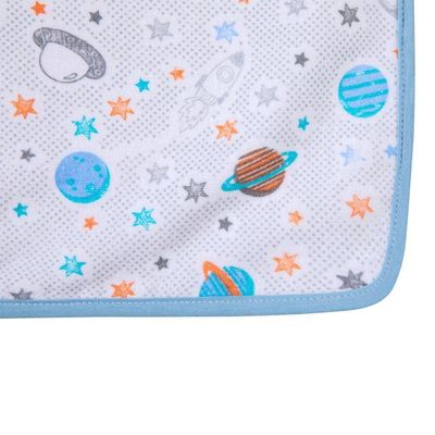 Cobertor Bebê Estampa Planetas 90Cm x 70Cm Papi