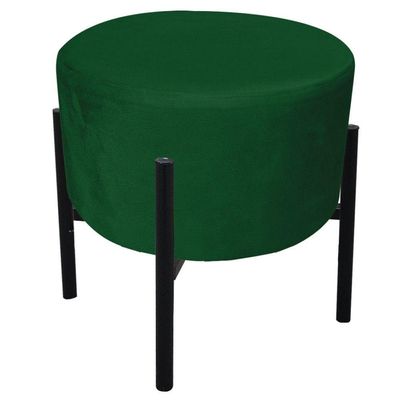 Kit 02 Puffs Iron Suede Verde Base Palito D´rossi