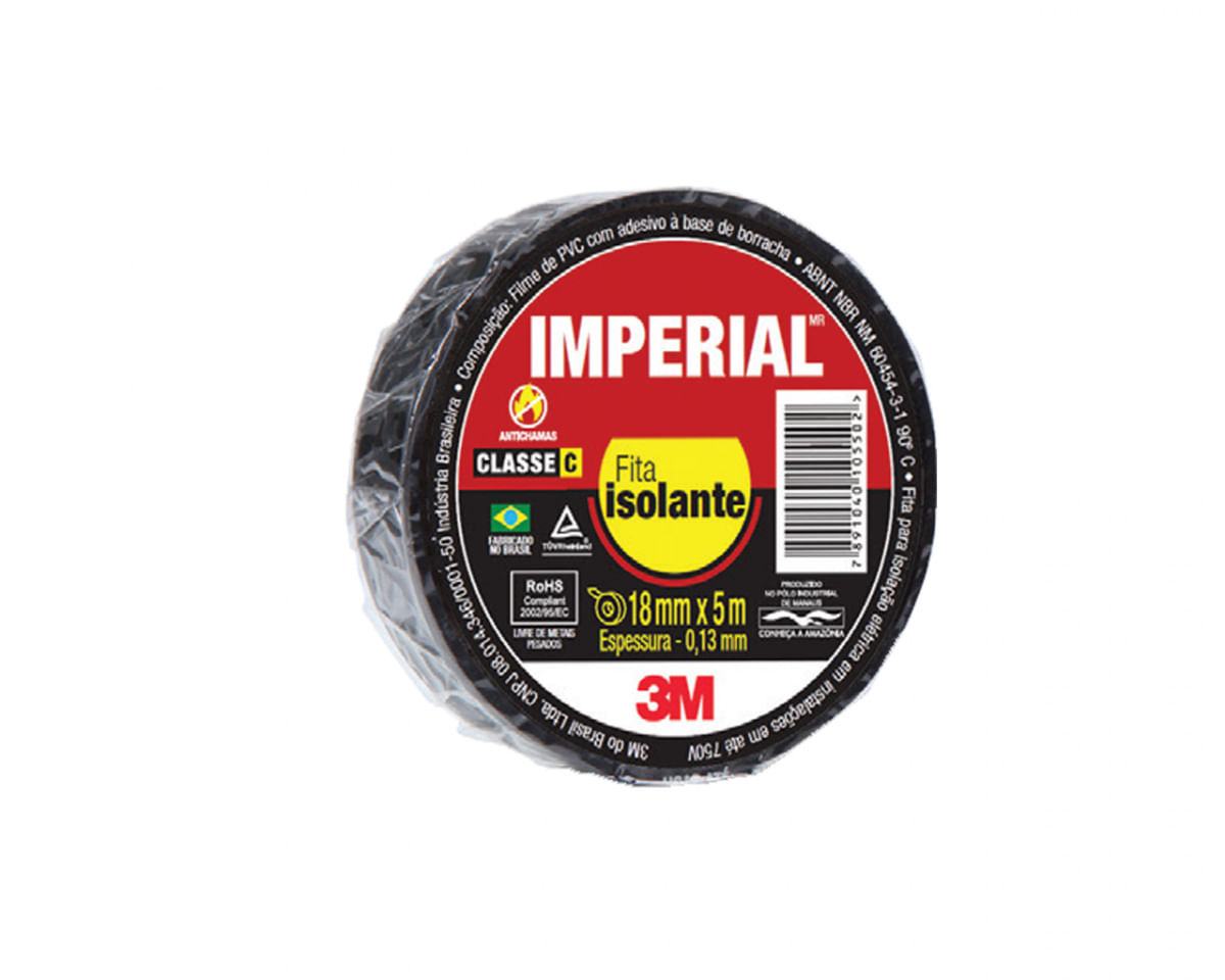 Fita Isolante 3M Imperial Slim 18Mmx05M c/10pçs
