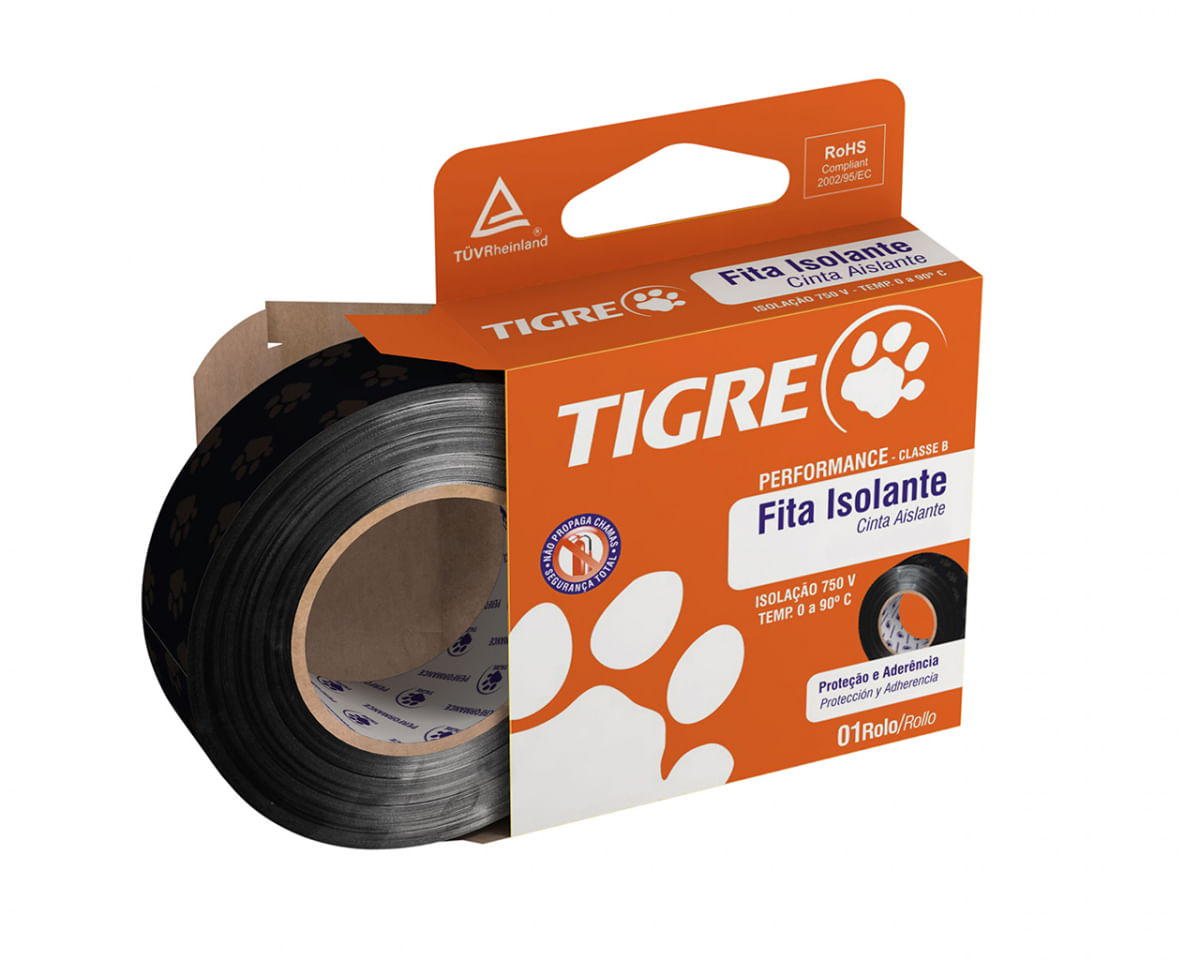 Fita Isolante Tigre Performance 20M c/12pçs