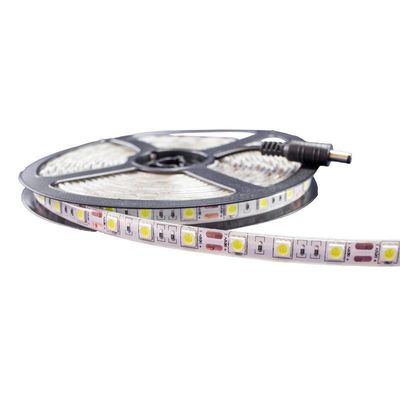 Fita Led 5050 Branco Frio Rolo 5M Com Fonte 12V 2A
