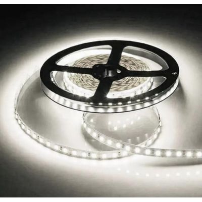 Kit Fita Led 5050 Leds 5M Ip65 Branco Frio + Fonte 3A