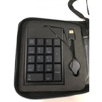 Mini Kit Usb Viagem Mouse Teclado Num Hub 4 Portas Cabo Rede