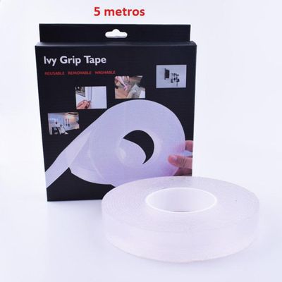 Fita Adesiva Fixadora Multiuso Grip Tape Gel Dupla Face 5Mts