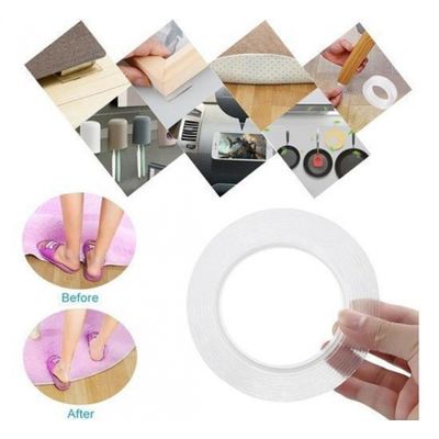 Fita Adesiva Multi-Uso Dupla Face Grip Tape Prova D'Água 1Mt
