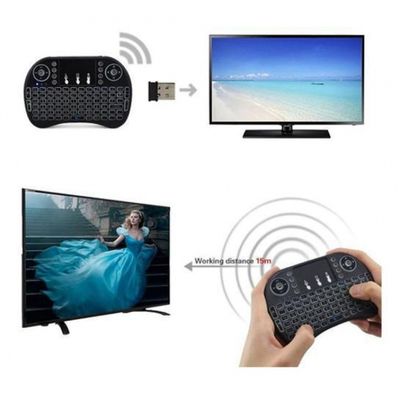 Mini Teclado Keyboard Sem Fio Wireless Iluminado Luz Led