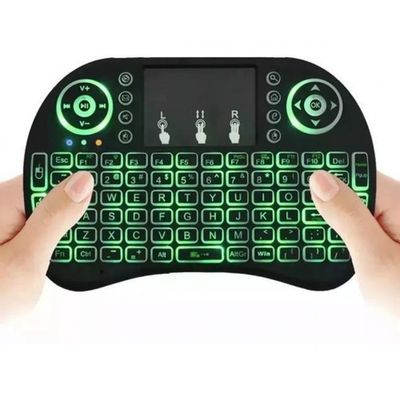 Mini Teclado Led Wireless Keyboard Mouse Smart Tv E Smatfone