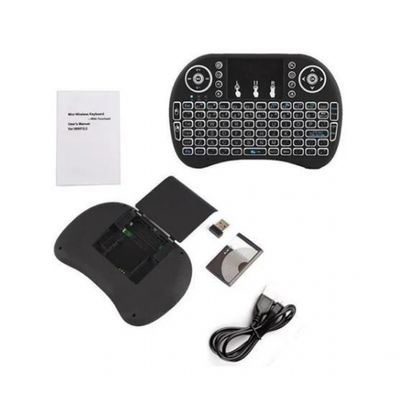 Mini Teclado Wireless Keyboard Com Touchpad Com Led Usb